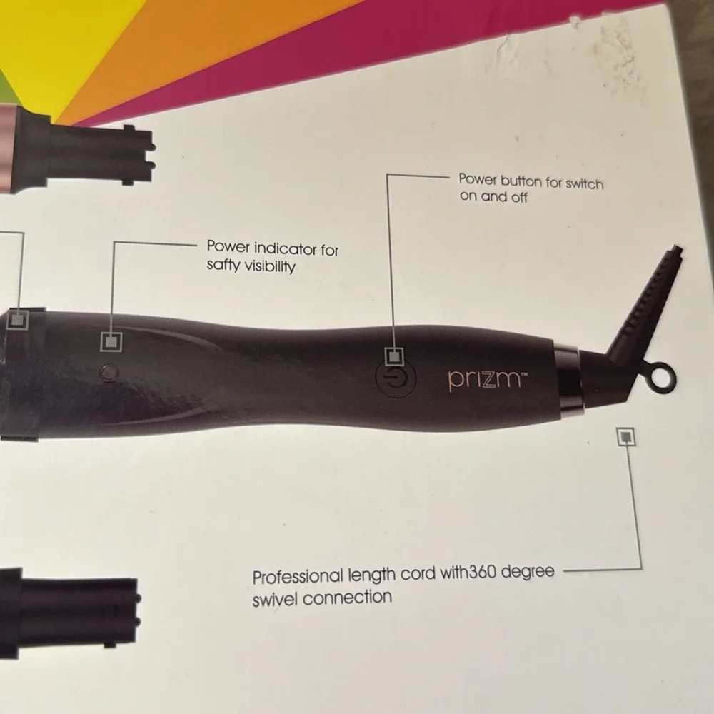 New Prizm 3 in 1 professional ceramic hair curl styling iron set.